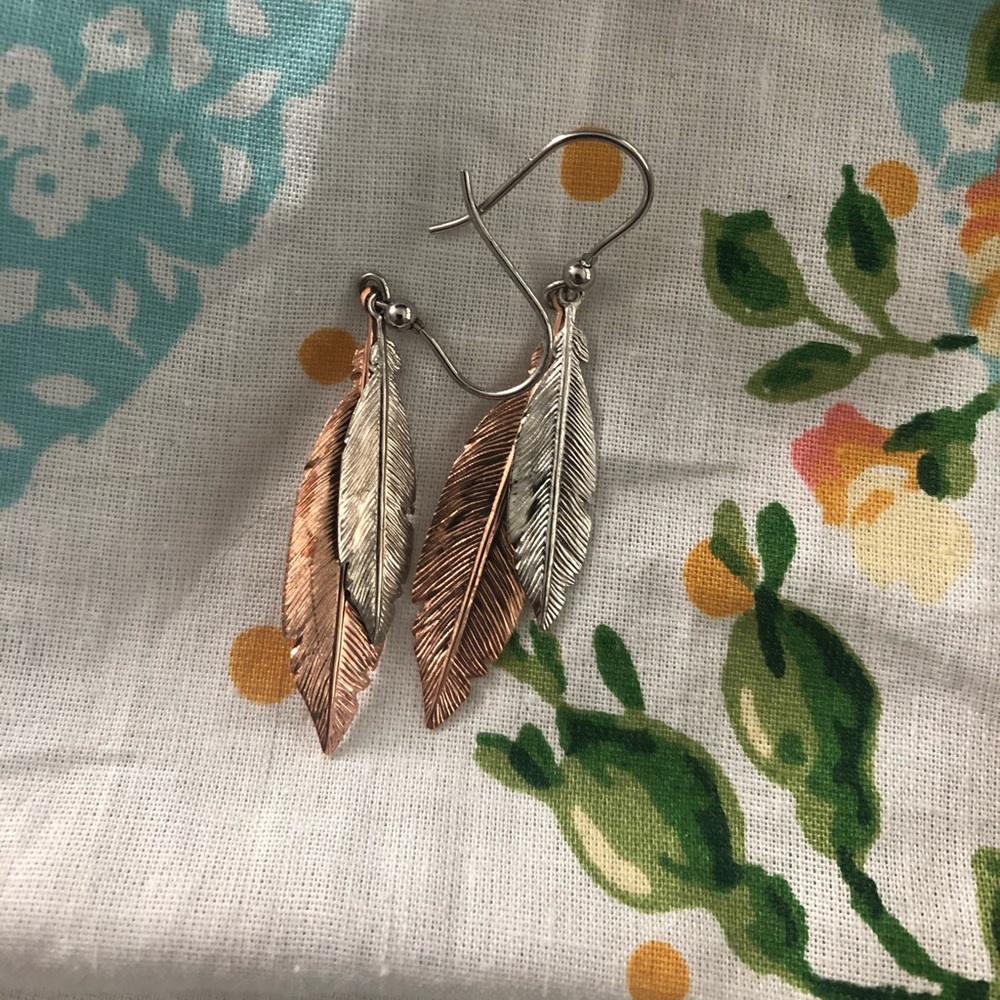 Feather earrings